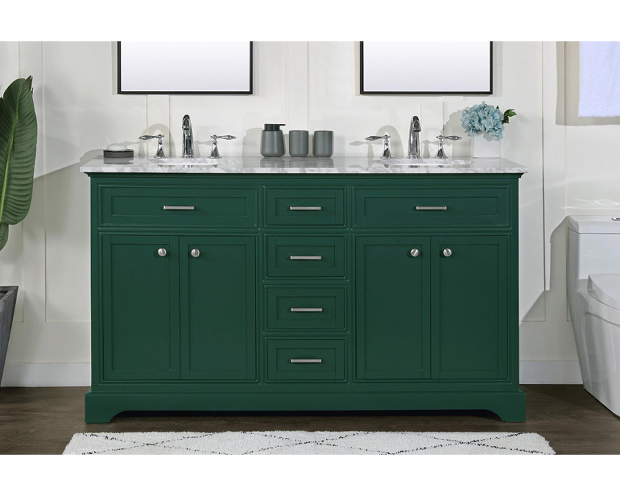 Elegant Bathroom Vanity - Green (VF15060DGN)