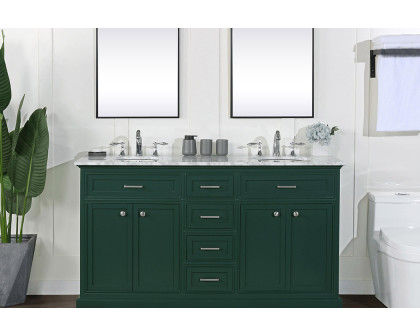 Elegant Bathroom Vanity - Green (VF15060DGN)