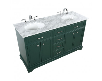 Elegant Bathroom Vanity - Green (VF15060DGN)