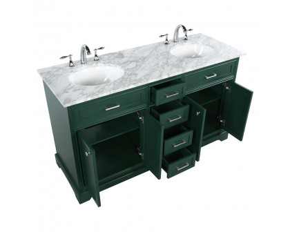 Elegant Bathroom Vanity - Green (VF15060DGN)