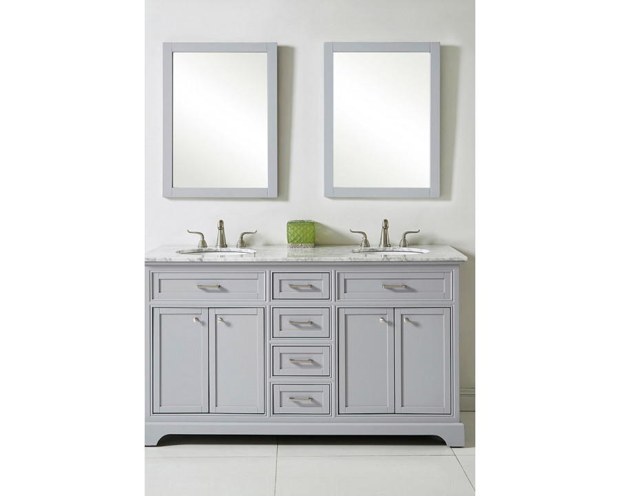 Elegant Bathroom Vanity - Gray (VF15060DGR)