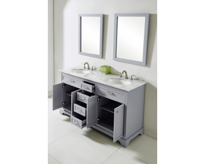 Elegant Bathroom Vanity - Gray (VF15060DGR)