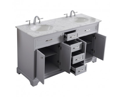 Elegant Bathroom Vanity - Gray (VF15060DGR)