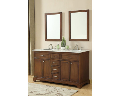 Elegant Bathroom Vanity - Teak (VF15060DTK)