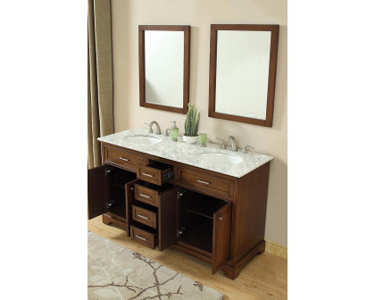 Elegant Bathroom Vanity - Teak (VF15060DTK)