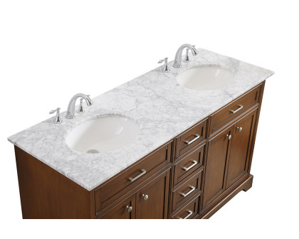 Elegant Bathroom Vanity - Teak (VF15060DTK)