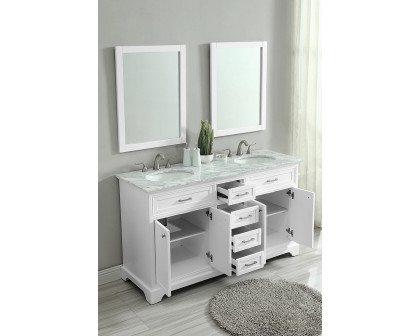 Elegant Bathroom Vanity - White (VF15060DWH)