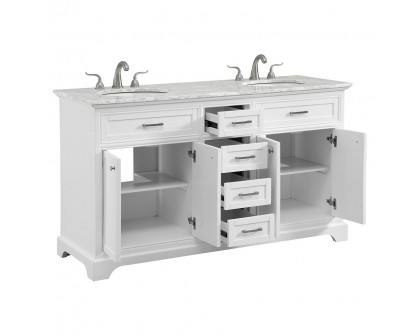 Elegant Bathroom Vanity - White (VF15060DWH)