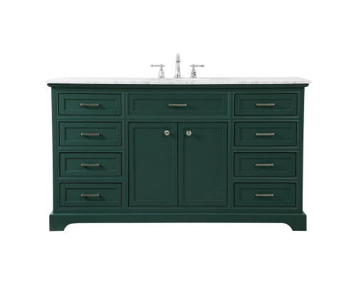 Elegant Bathroom Vanity - Green (VF15060GN)