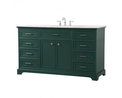 Elegant Bathroom Vanity - Green (VF15060GN)