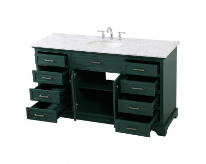 Elegant Bathroom Vanity - Green (VF15060GN)