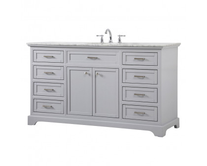 Elegant Bathroom Vanity - Gray (VF15060GR)