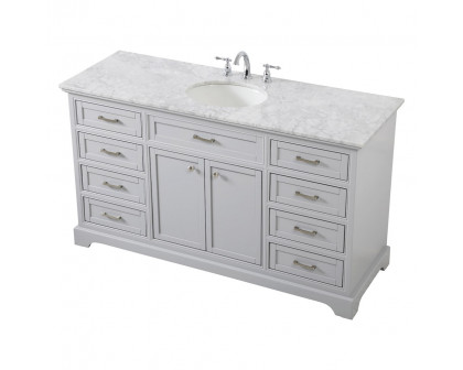 Elegant Bathroom Vanity - Gray (VF15060GR)