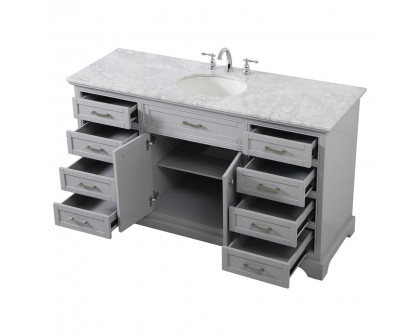 Elegant Bathroom Vanity - Gray (VF15060GR)