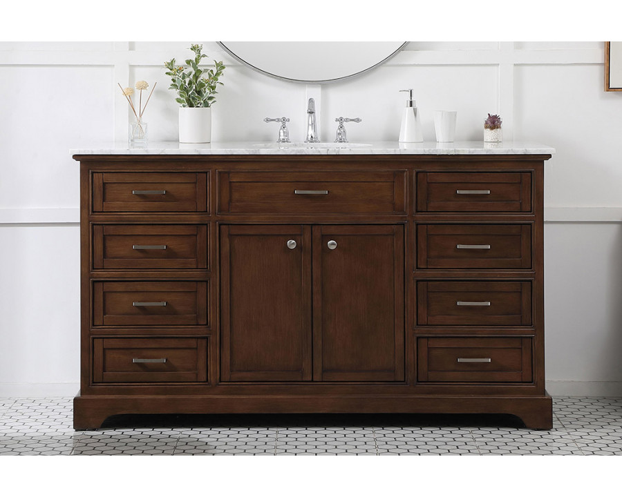 Elegant Bathroom Vanity - Teak (VF15060TK)