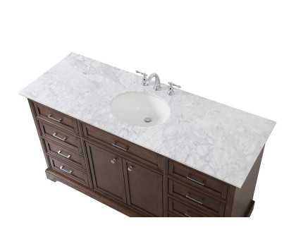 Elegant Bathroom Vanity - Teak (VF15060TK)