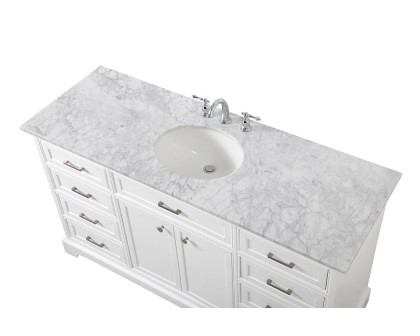 Elegant Bathroom Vanity - White (VF15060WH)