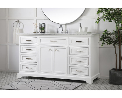 Elegant Bathroom Vanity - White (VF15060WH)