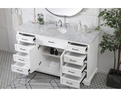 Elegant Bathroom Vanity - White (VF15060WH)