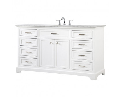 Elegant Bathroom Vanity - White (VF15060WH)