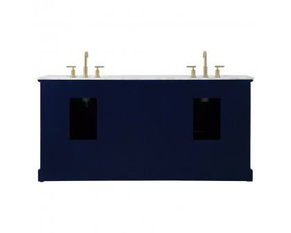 Elegant Bathroom Vanity - Blue (VF15072DBL)