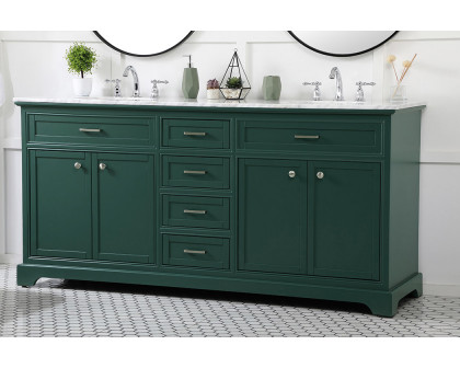 Elegant Bathroom Vanity - Green (VF15072DGN)