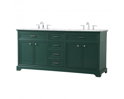 Elegant Bathroom Vanity - Green (VF15072DGN)