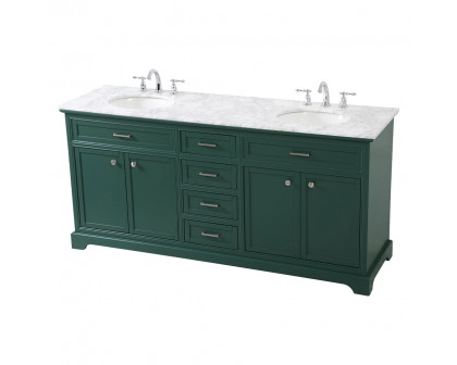 Elegant Bathroom Vanity - Green (VF15072DGN)