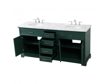 Elegant Bathroom Vanity - Green (VF15072DGN)