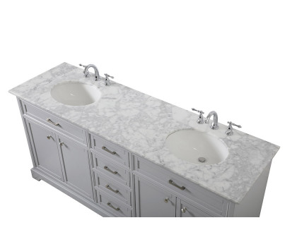 Elegant Bathroom Vanity - Gray (VF15072DGR)