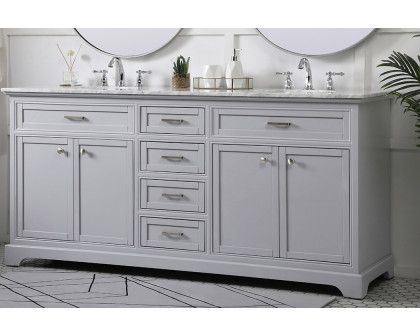 Elegant Bathroom Vanity - Gray (VF15072DGR)