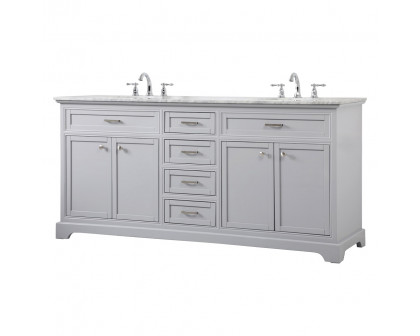 Elegant Bathroom Vanity - Gray (VF15072DGR)