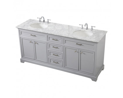 Elegant Bathroom Vanity - Gray (VF15072DGR)