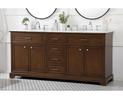 Elegant Bathroom Vanity - Teak (VF15072DTK)