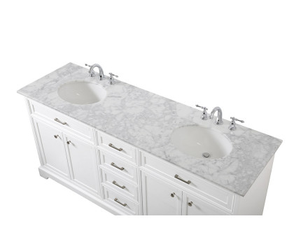 Elegant Bathroom Vanity - White (VF15072DWH)