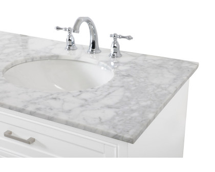 Elegant Bathroom Vanity - White (VF15072DWH)