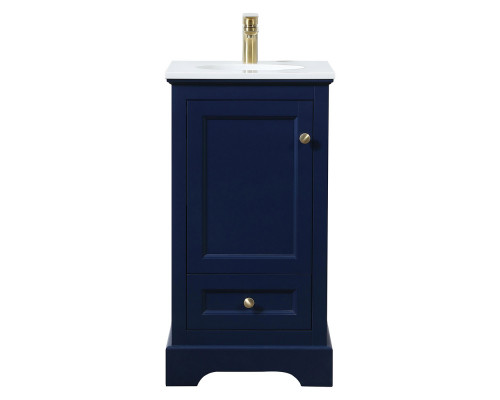 Elegant Bathroom Vanity - Blue (VF15518BL)