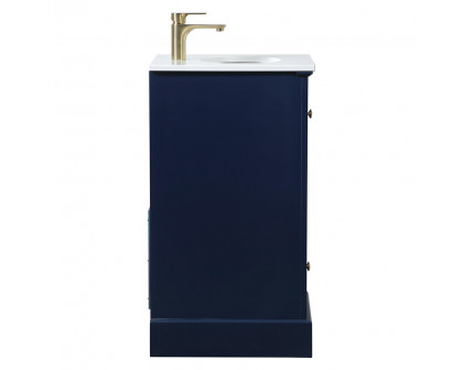 Elegant Bathroom Vanity - Blue (VF15518BL)