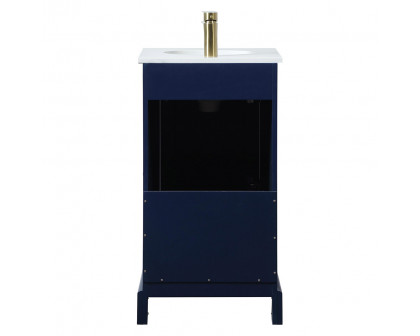 Elegant Bathroom Vanity - Blue (VF15518BL)