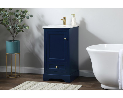 Elegant Bathroom Vanity - Blue (VF15518BL)