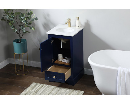 Elegant Bathroom Vanity - Blue (VF15518BL)