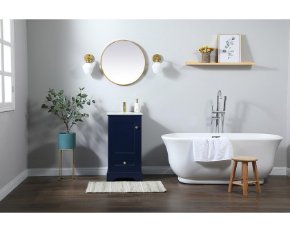 Elegant Bathroom Vanity - Blue (VF15518BL)