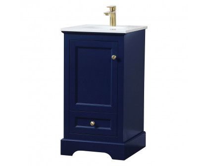 Elegant Bathroom Vanity - Blue (VF15518BL)