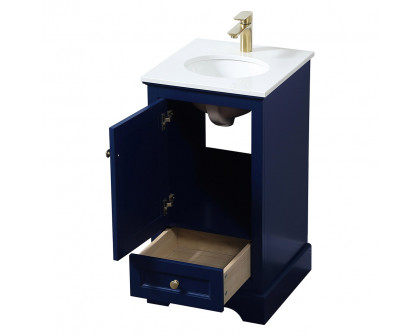 Elegant Bathroom Vanity - Blue (VF15518BL)