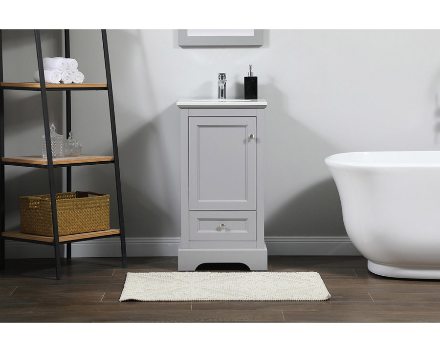 Elegant Bathroom Vanity - Gray (VF15518GR)