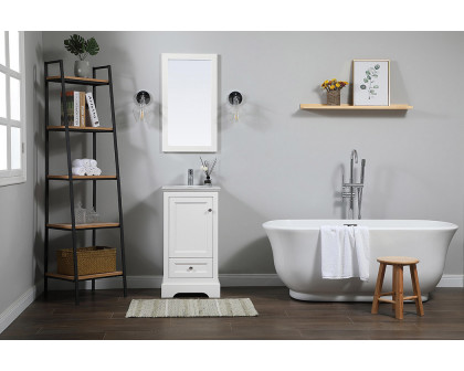 Elegant Bathroom Vanity - White (VF15518WH)