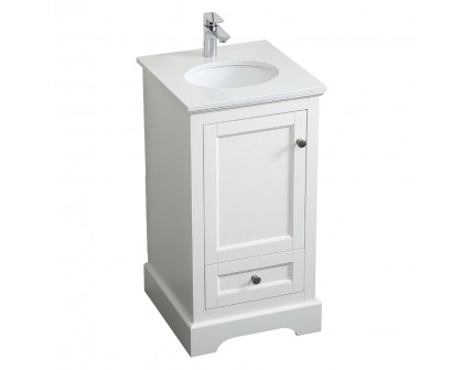 Elegant Bathroom Vanity - White (VF15518WH)