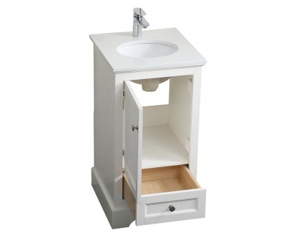 Elegant Bathroom Vanity - White (VF15518WH)