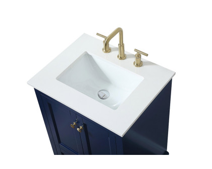 Elegant Bathroom Vanity - Blue (VF15524BL)