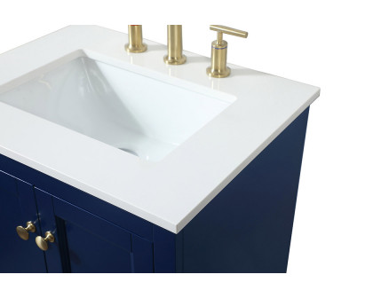 Elegant Bathroom Vanity - Blue (VF15524BL)